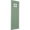 Ekena Millwork True Fit PVC San Antonio Mission Style Fixed Mount Shutters, Track Green, 12W x 41H, PR TFP001ST12X041TG - alternate 7